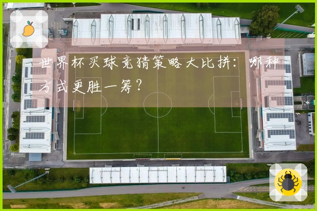 世界杯买球竞猜策略大比拼：哪种方式更胜一筹？