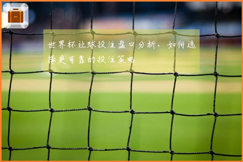 世界杯让球投注盘口分析，如何选择更可靠的投注策略